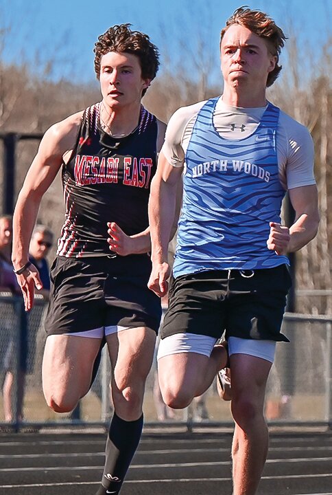 North Woods&rsquo; Aidan Hartway   competed in the 100-meter dash   this week in Mesabi East.