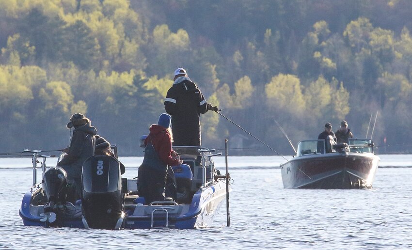 Anglers ply the waters off Birch Point on Lake Vermilion.