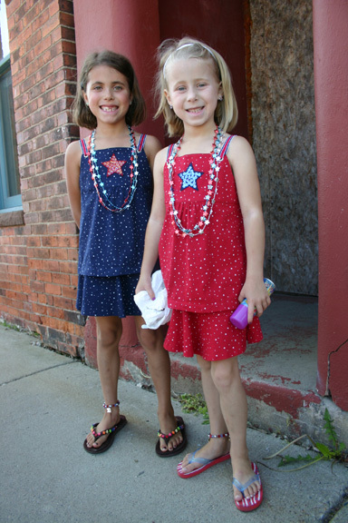 Twins Claire and Grace turned 7 on July 4th