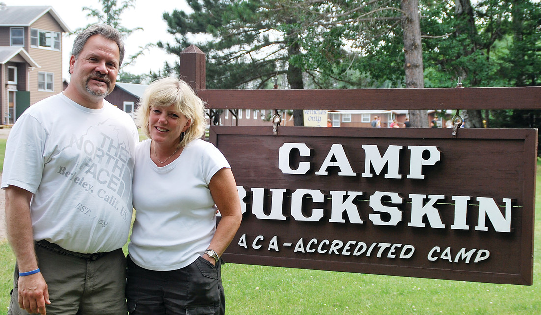 Tom and Mary Bauer are the directors of  Camp Buckskin. The camp, located near Isabella, has been mentoring children for the past 55 years.