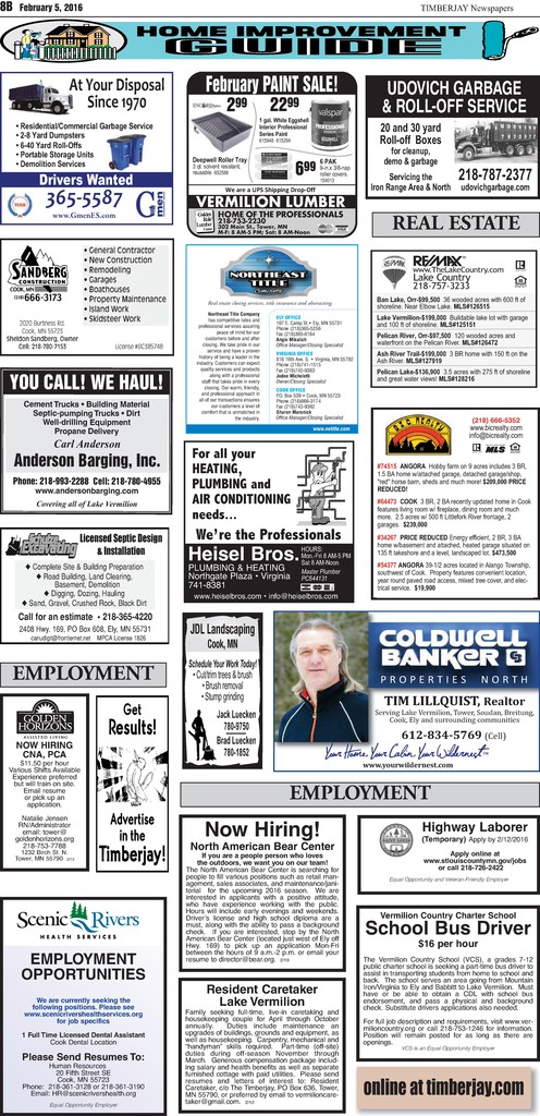 Click here to download the legal notices and classifieds from page B8