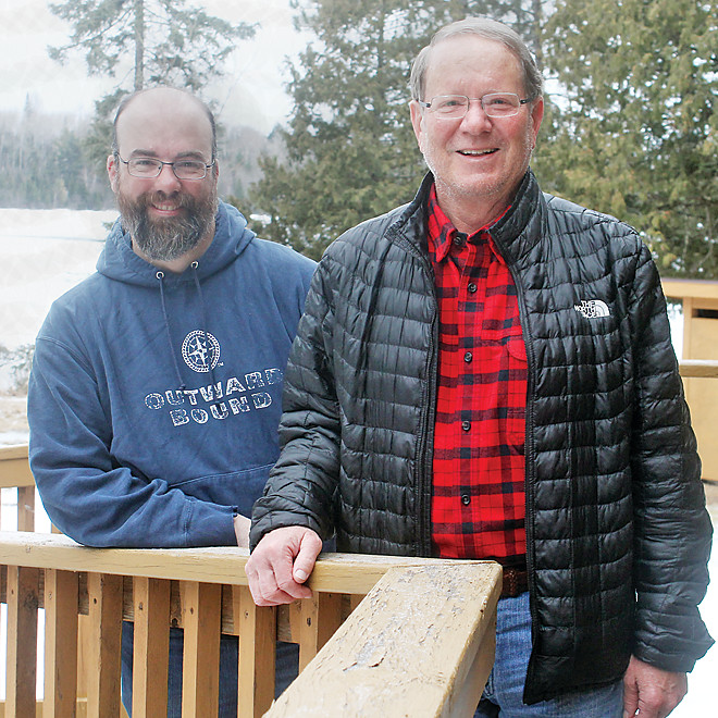 Minnesota military veterans Erik Packard and Doug Kelley recently took a winter camping trip into the Boundary Waters Canoe Area Wilderness through the Voyageur Outward Bound School near Ely.