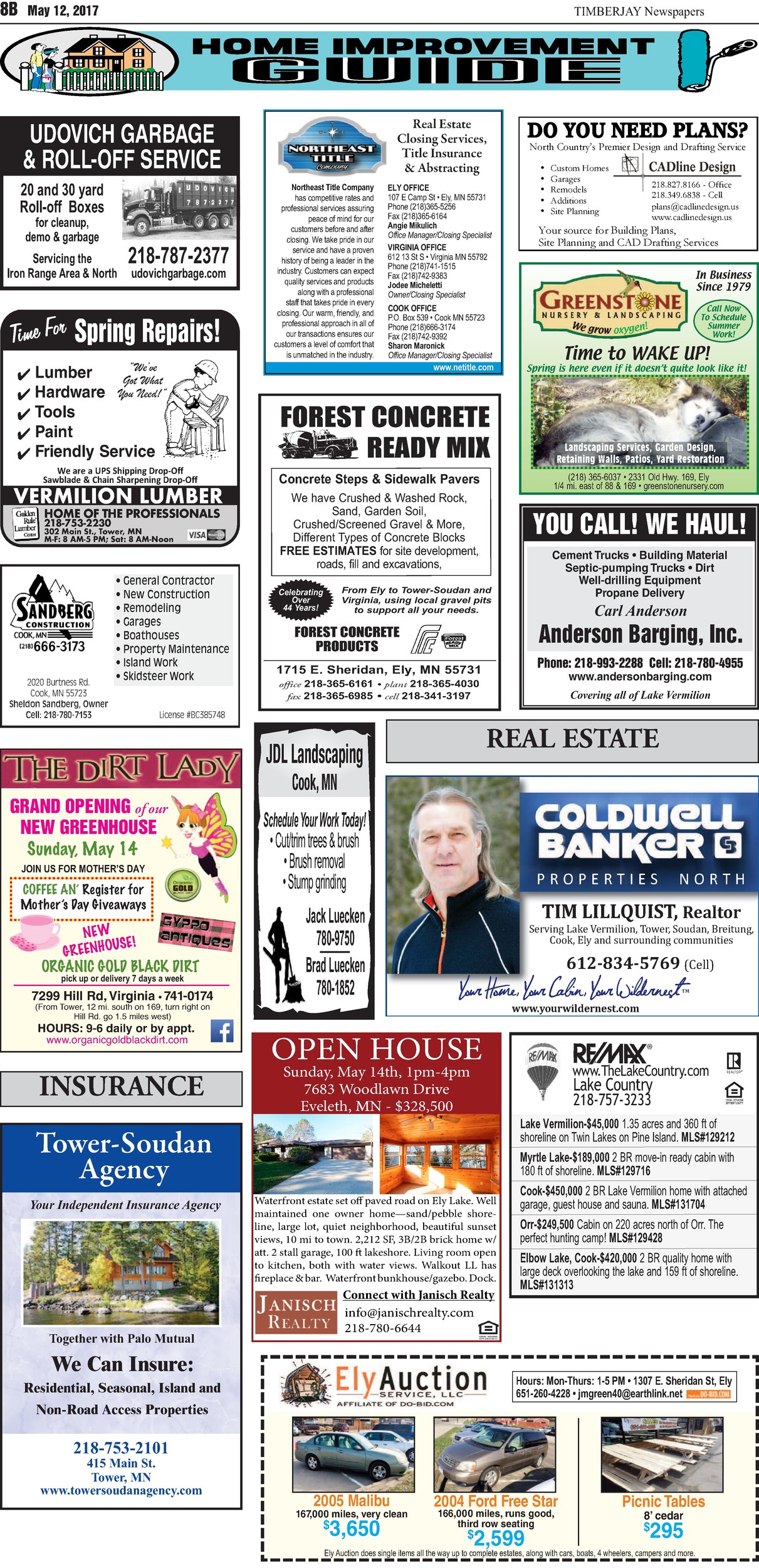 Click here for the legal notices and classifieds from page 8B