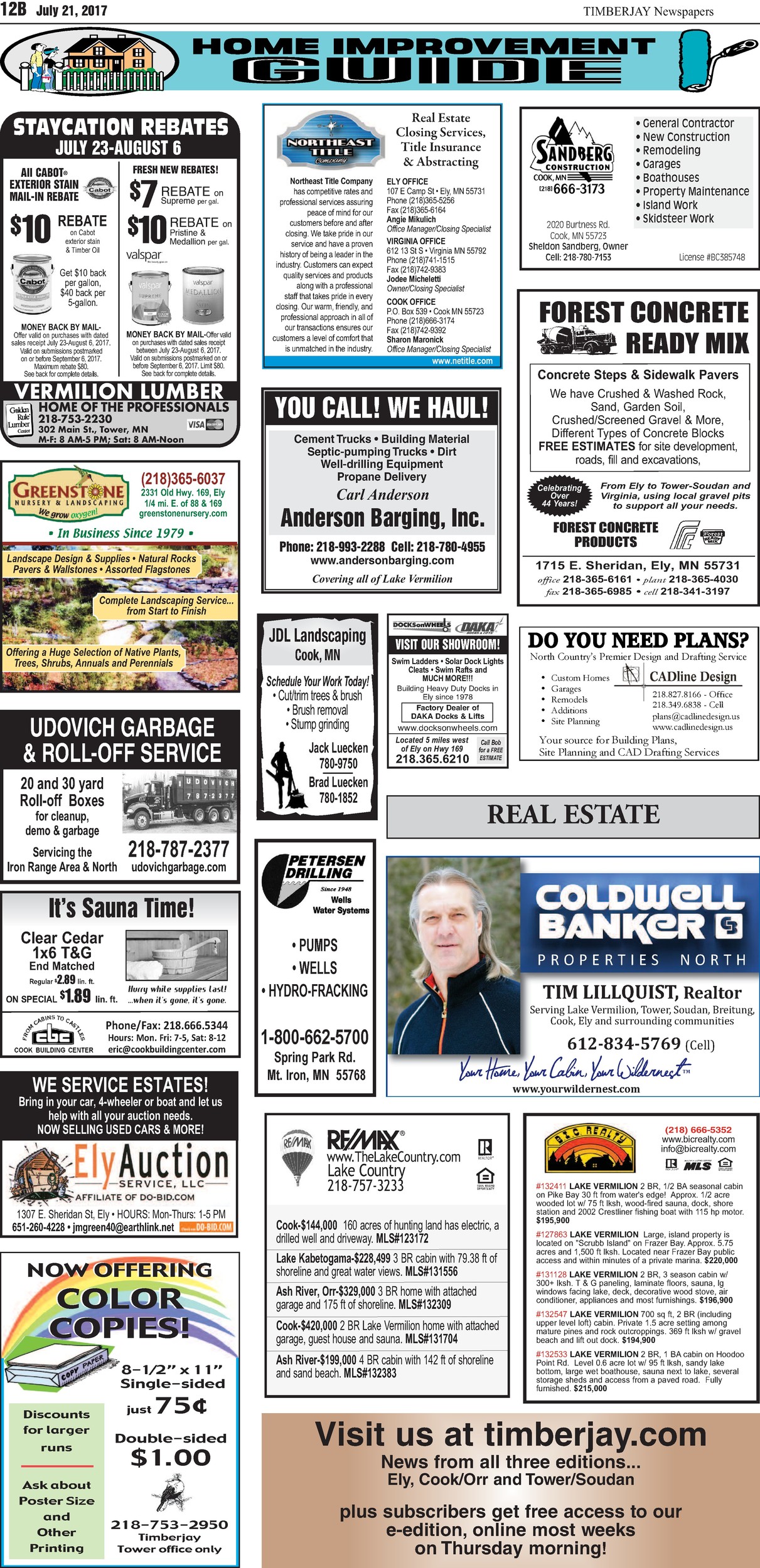 Click here for the legal notices and classifieds from page 12B
