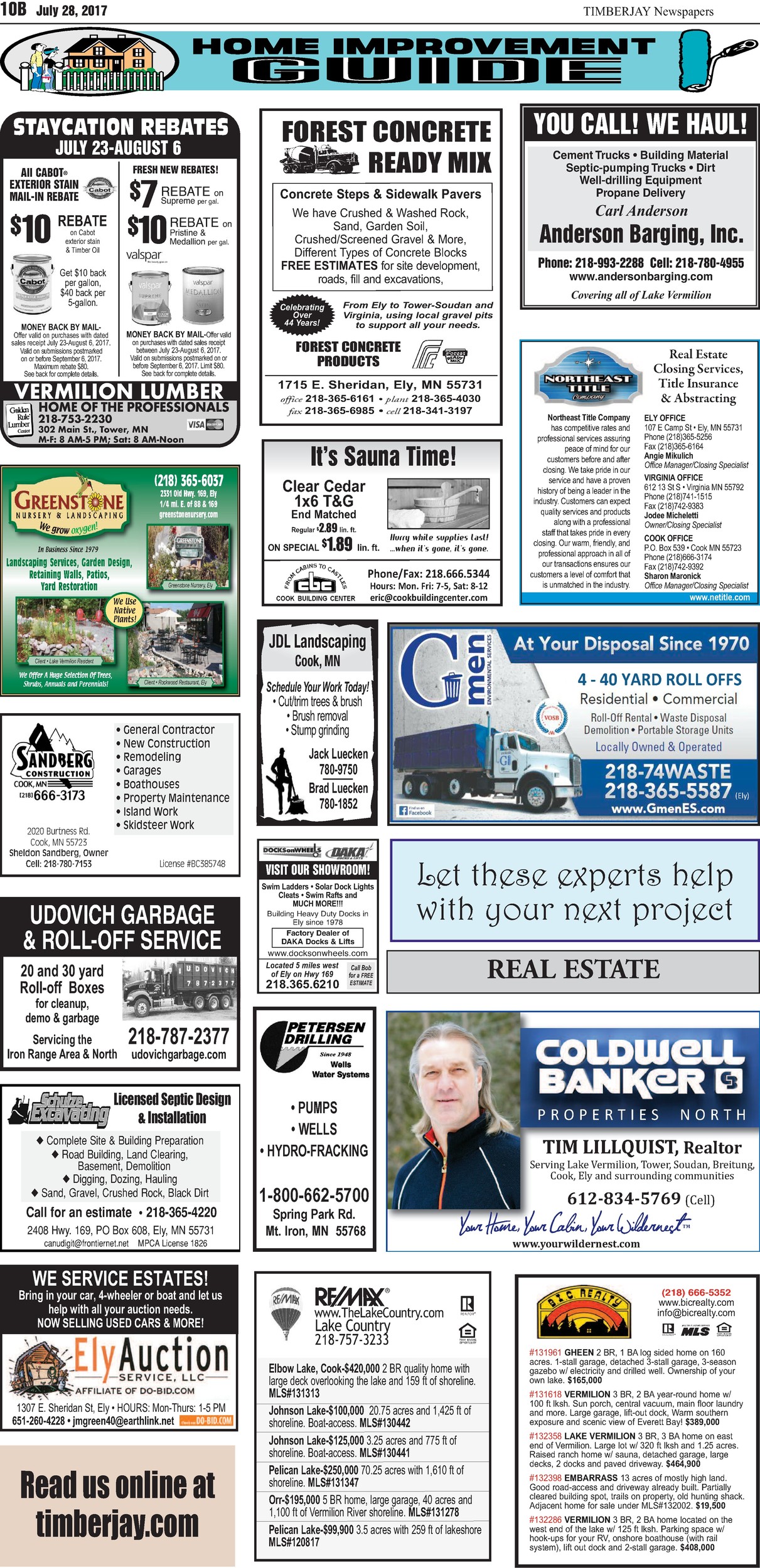 Click here for the legal notices and classifieds on page 10B