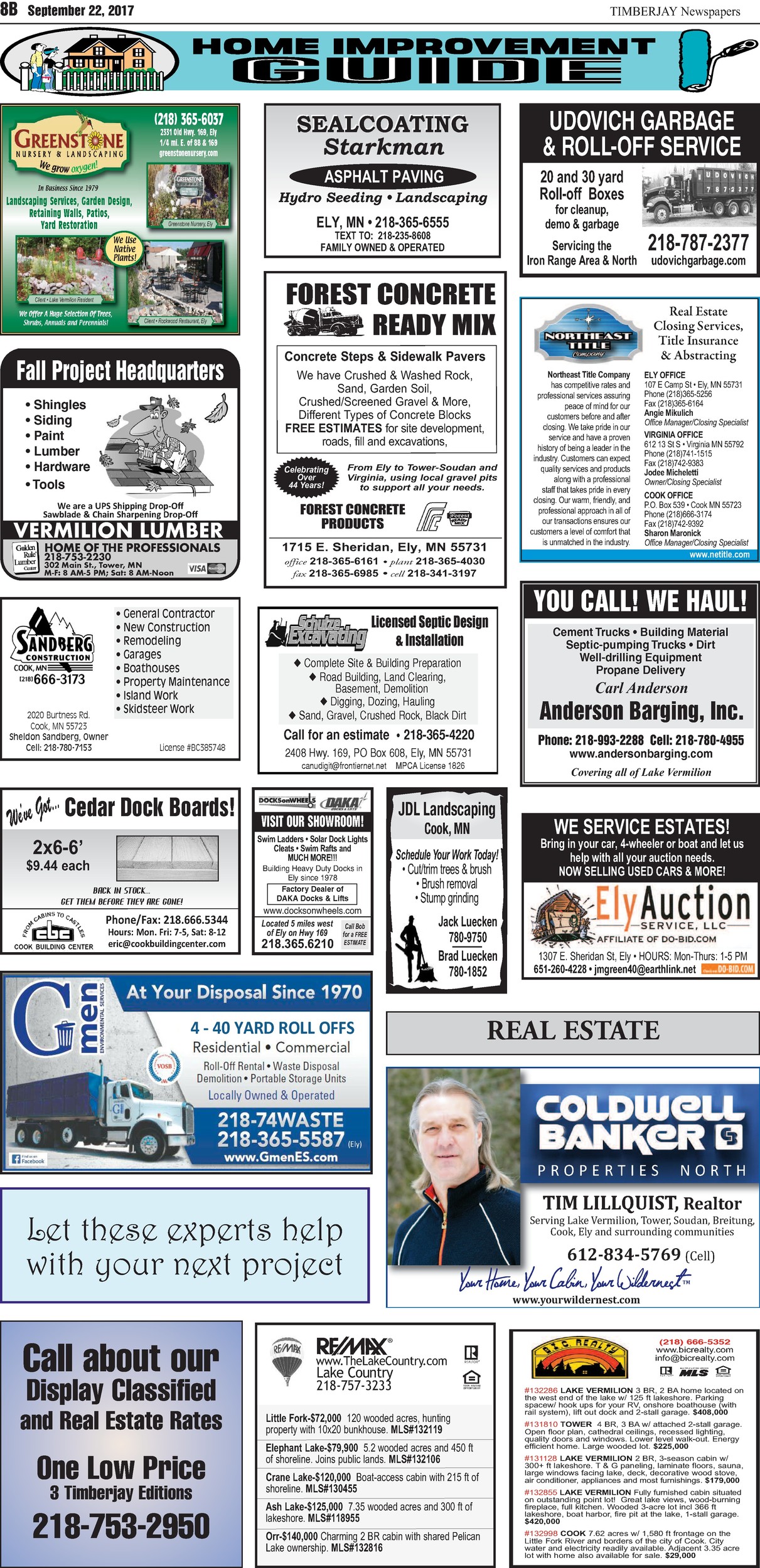 Click here to download the legal notices and classifieds from page 8B