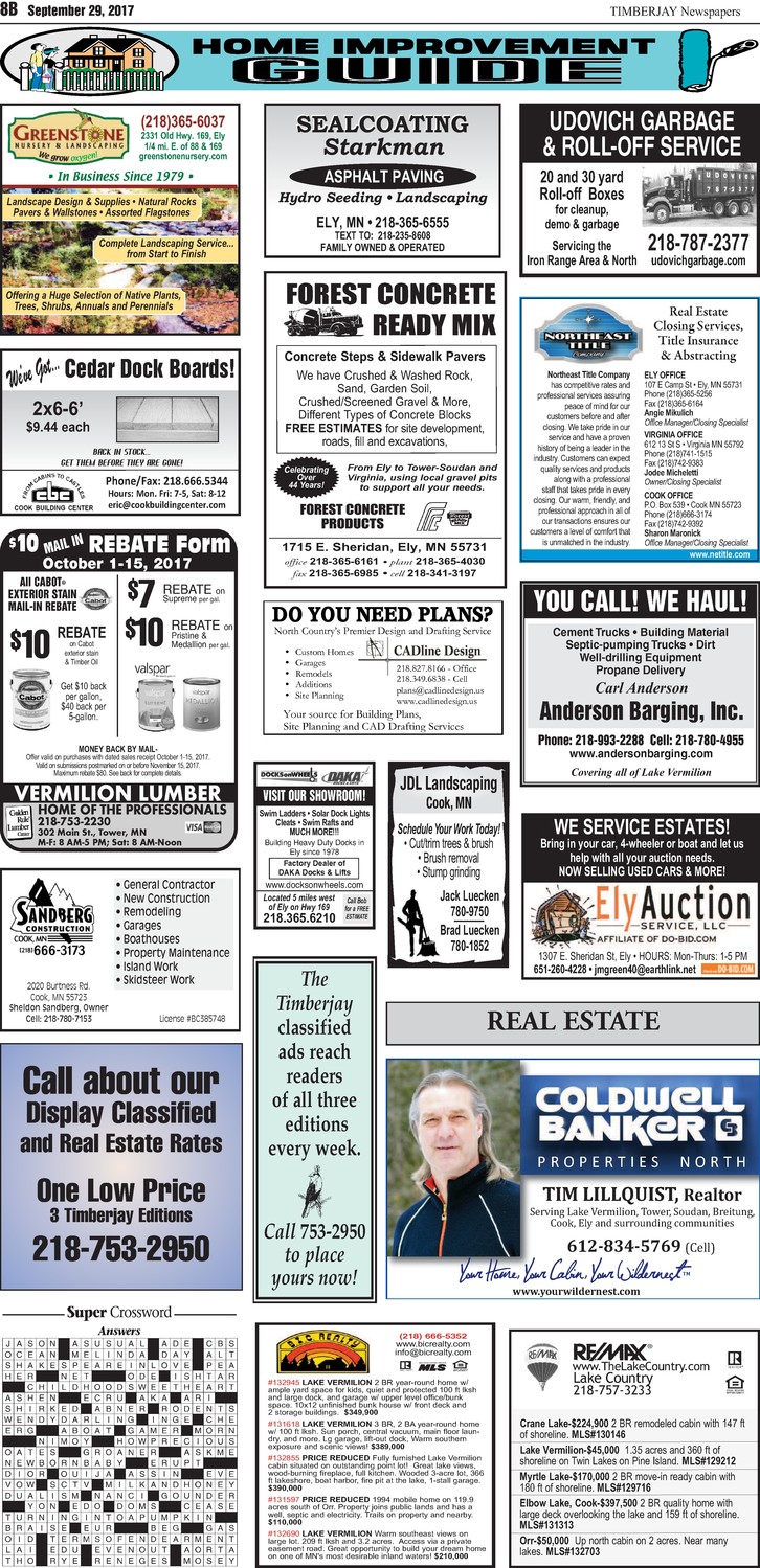 Click here to download the legal notices and classifieds from page 8B