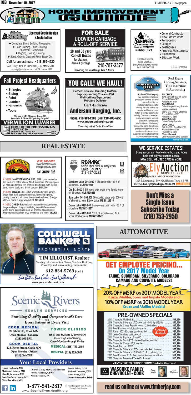 Click here for the legal notices and classifieds from page 10B