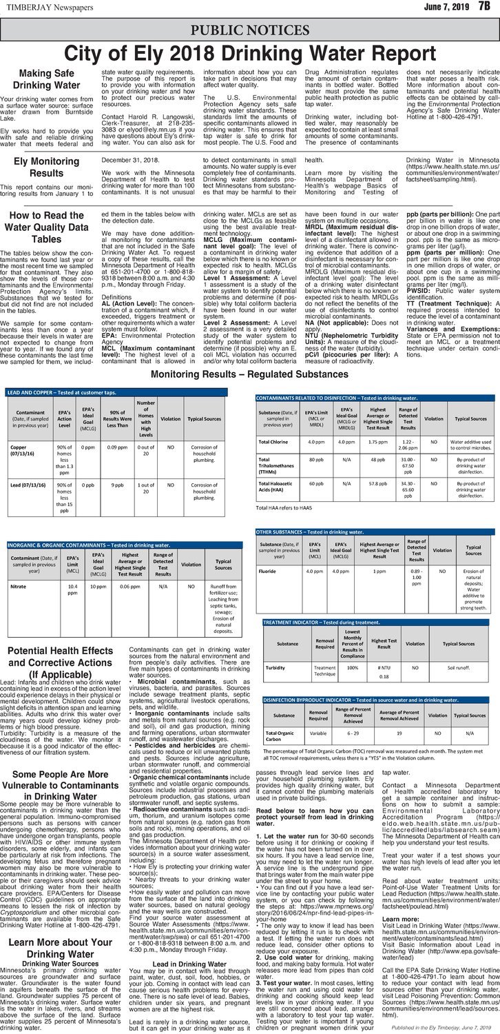 Click here for the legal notices and classifieds on page B7