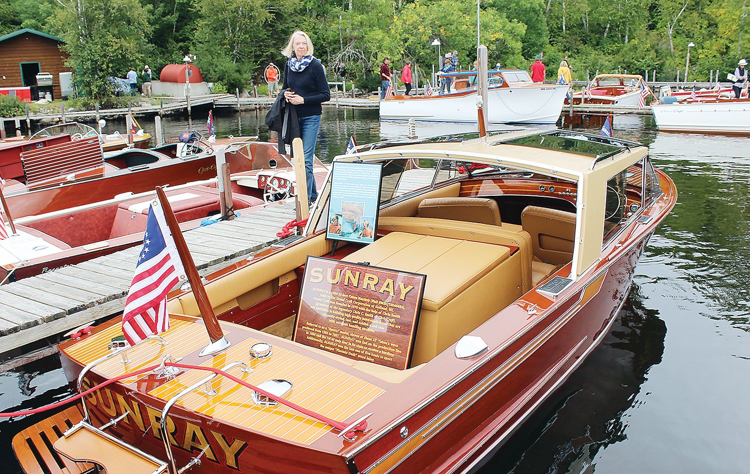 The newly-restored “Sunray,” once owned by the actor Robert Redford, was a big hit at this past Sunday’s boat show.