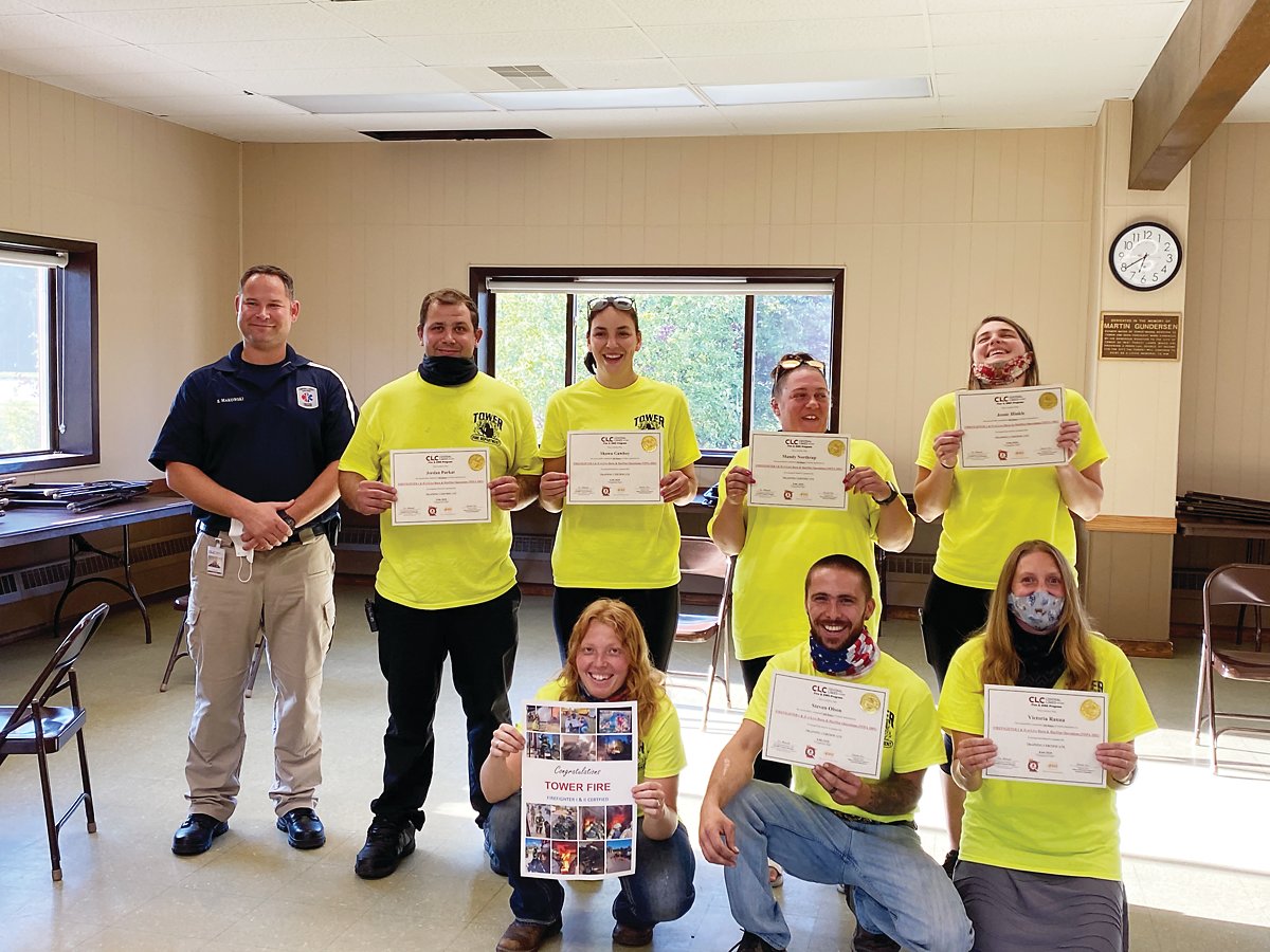 Six members of Tower fire department complete training - The Timberjay
