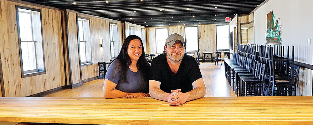 Helen and Brian Tome, owners of Ely’s Boathouse Brewpub and Restaurant, are nearly ready to open the upstairs dining room and bar, doubling the seating capacity.
