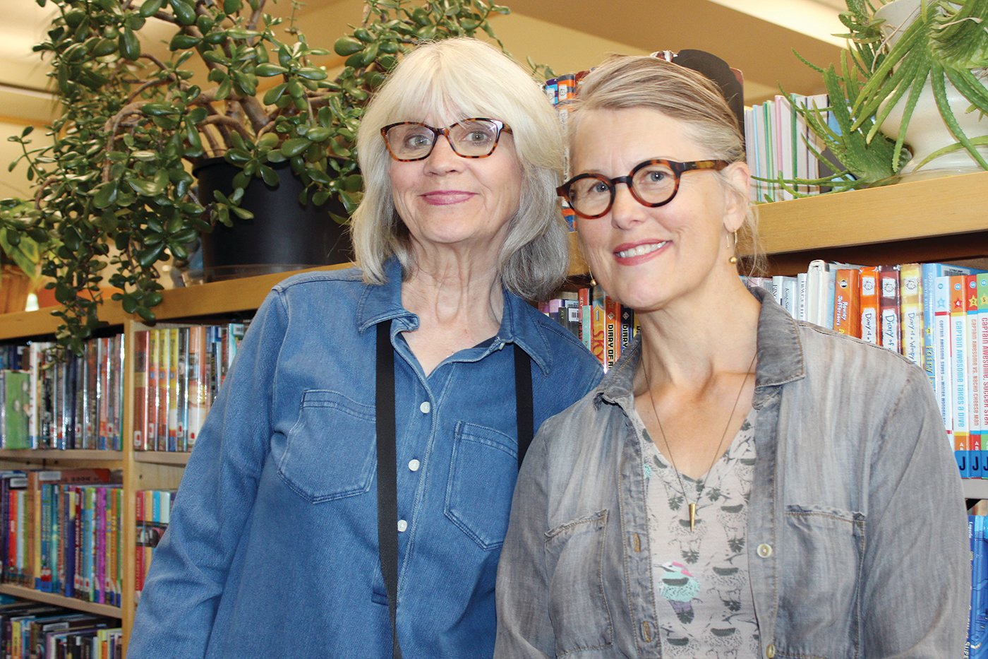 Minnesota authors Lorna Landvik (left) and Sarah Stonich.