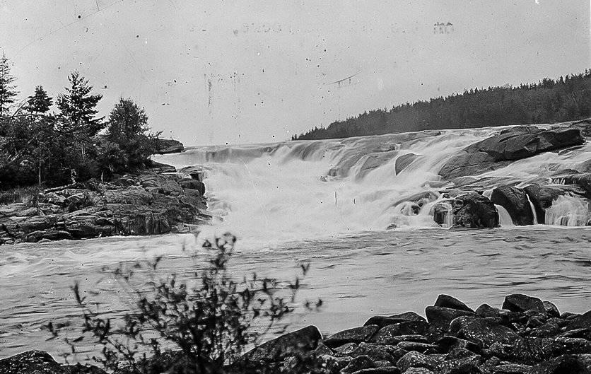 Curtain Falls at the western end of Crooked Lake pictured just over 100 years ago.