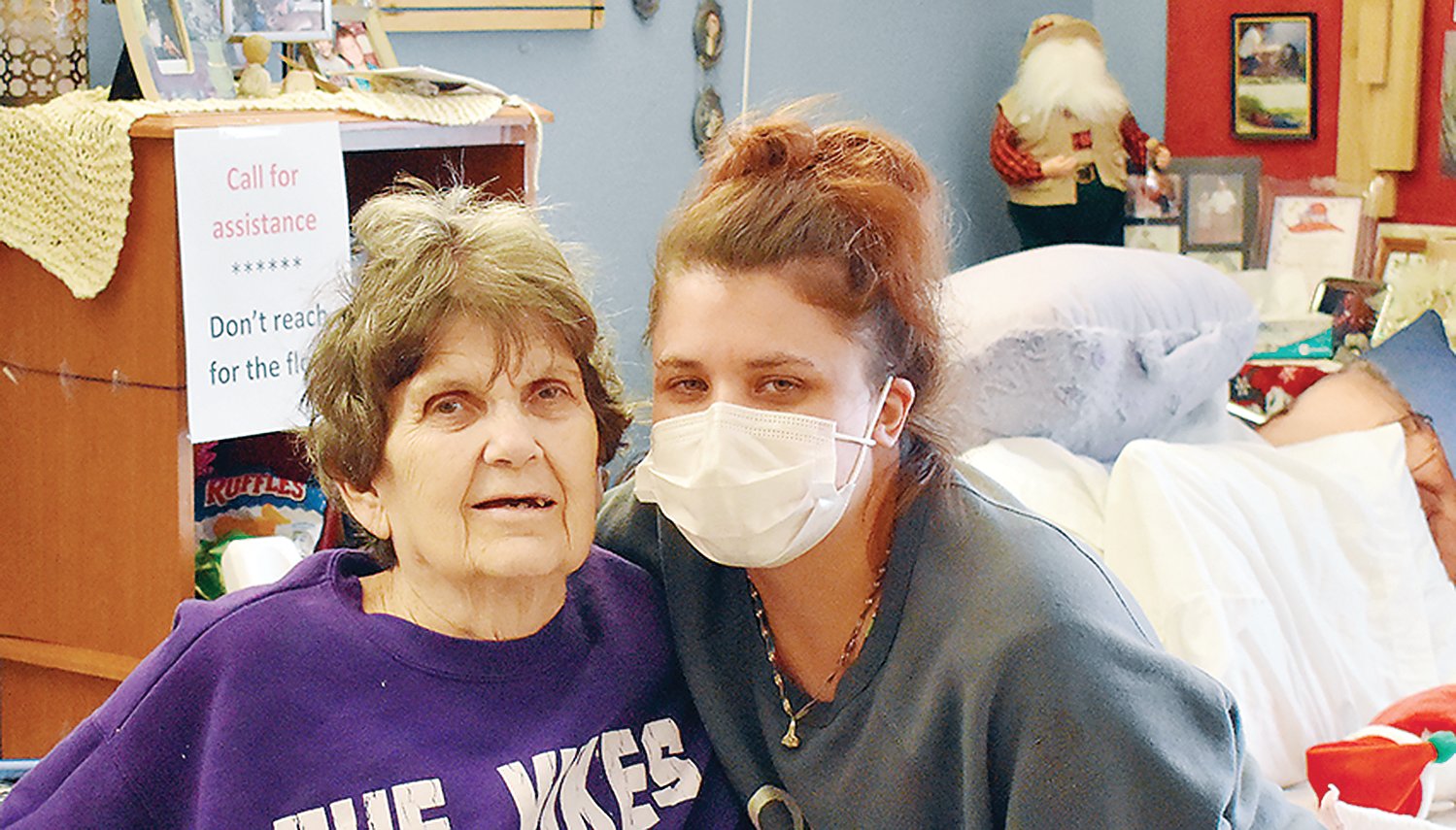 Life-long Elyite Linda Williams (l) and her granddaughter, BWCC CNA Alicia Cole.
