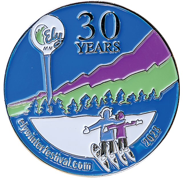Ely Winter Festival pin design