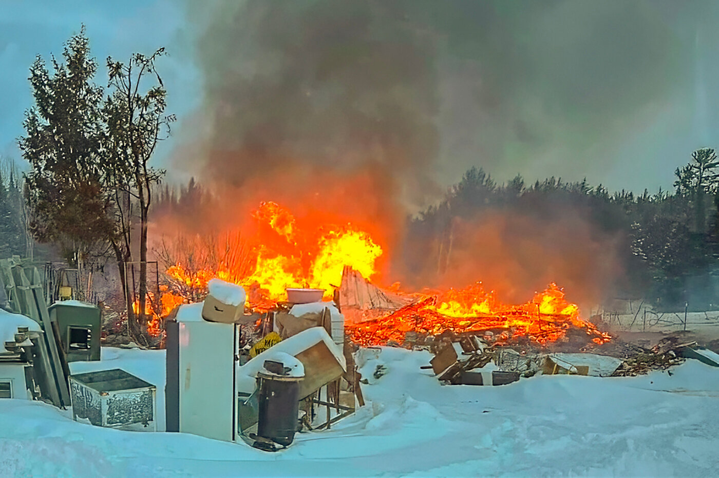 This Leiding Township house fire last Thursday claimed the life of Matthew Bisbee of Orr.