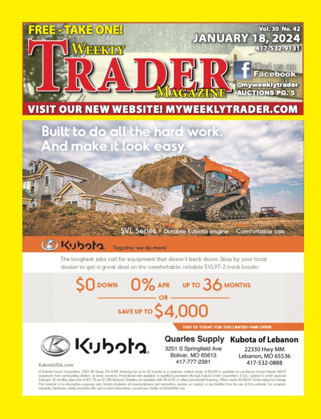 January 18, 2024 Weekly Trader Magazine