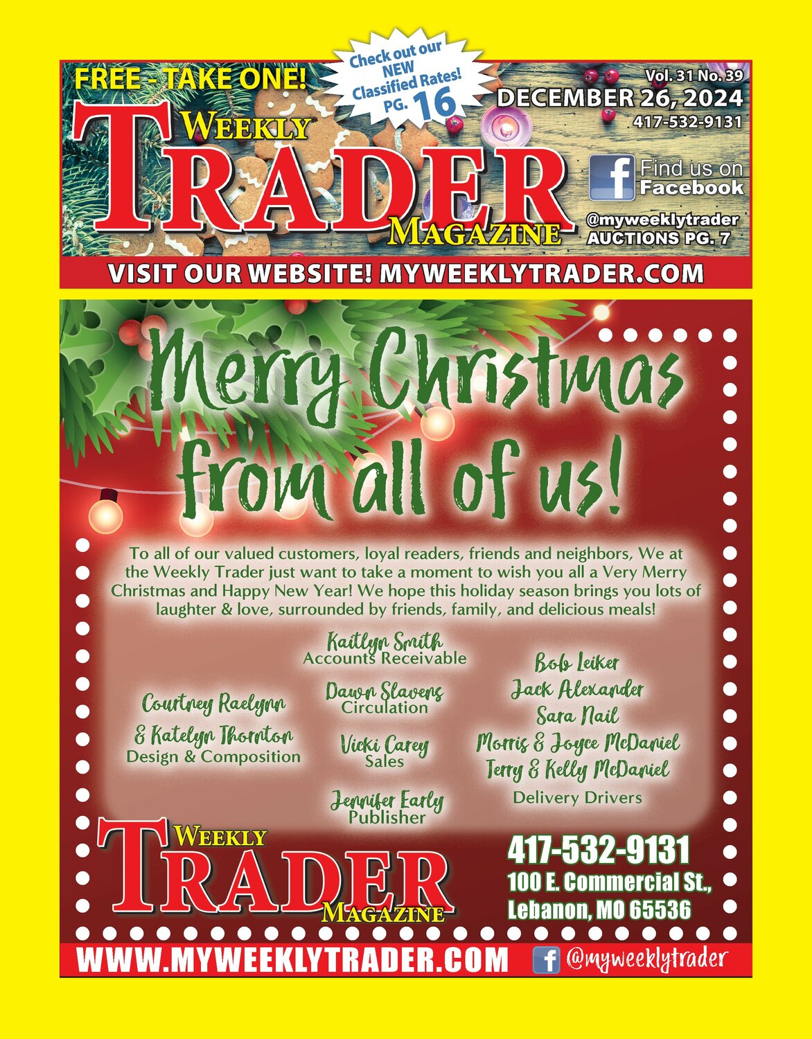 December 26, 2024 - Weekly Trader Magazine