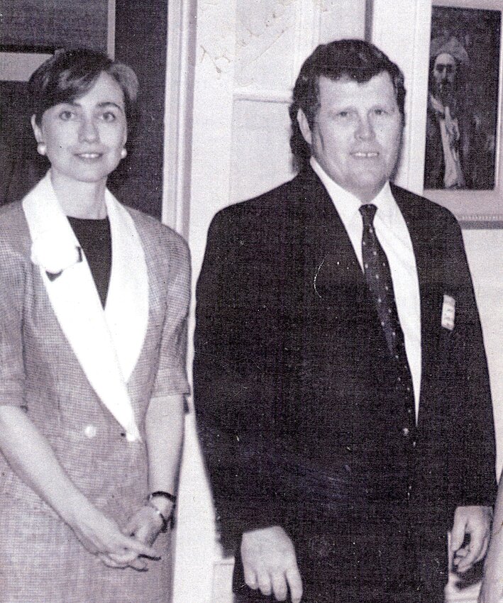 Teddy and Eleanor Roosevelt? No, just me and Hillary!