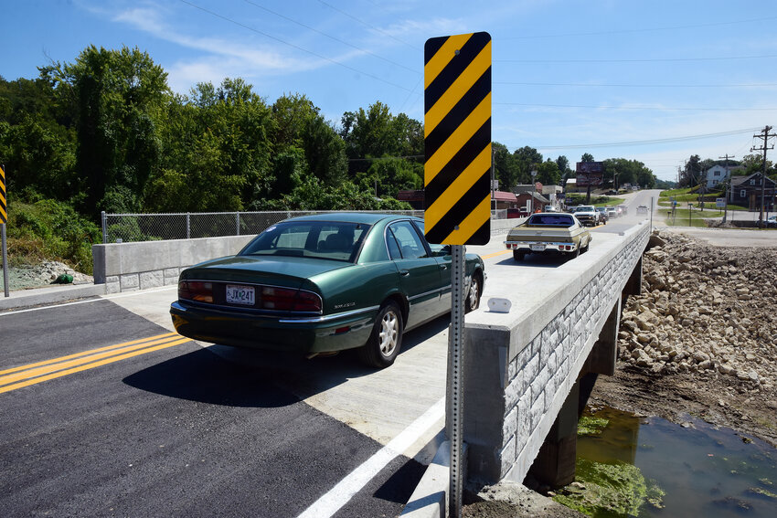 The city of Hermann plans a ceremony for the opening of the new Highway 19 (Market Street) bridge over Frene Creek.