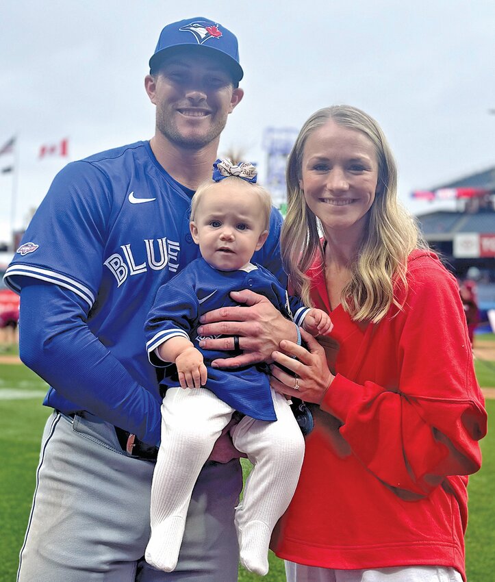 Will, Morgan, and Jonnie are all smiles at Sunday’s Father’s Day game at Philadelphia.