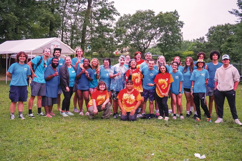 BEING SILLY: All ages got to have fun at the annual Camp Carnival where campers can pie their favorite counselors.