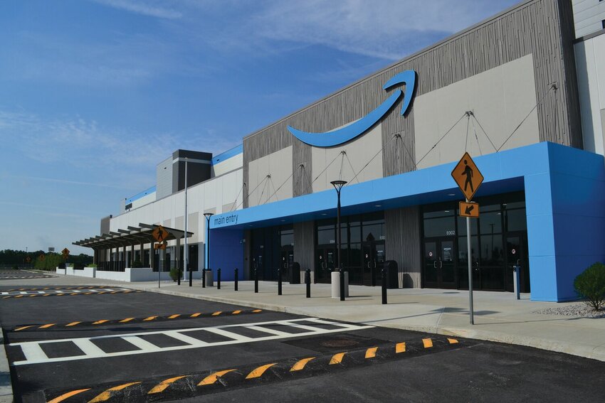 Amazon’s new facility off Hartford Avenue is now open. (Beacon Media file photo by Rory Schuler)