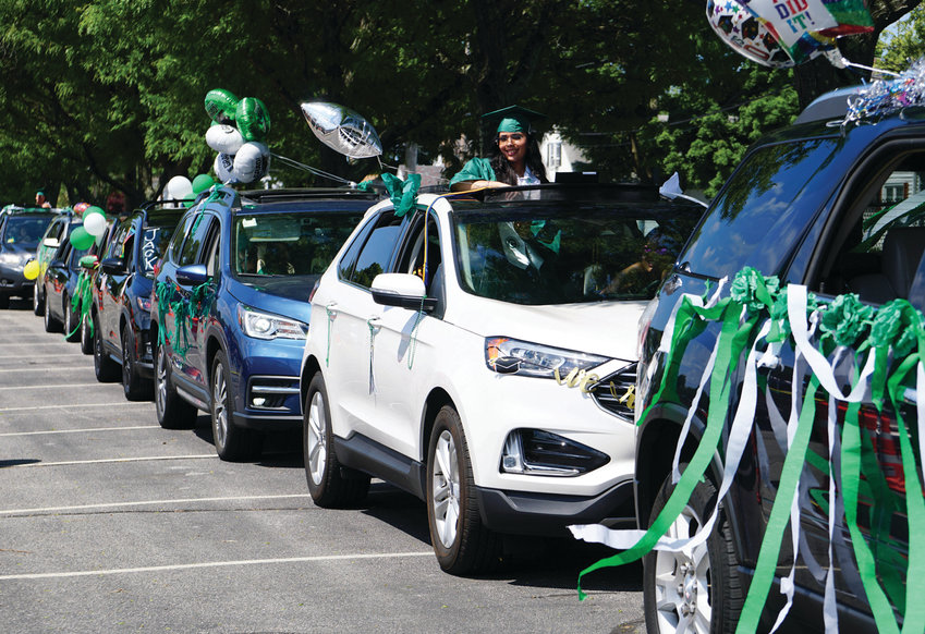 Cranston East's Senior Motorcade