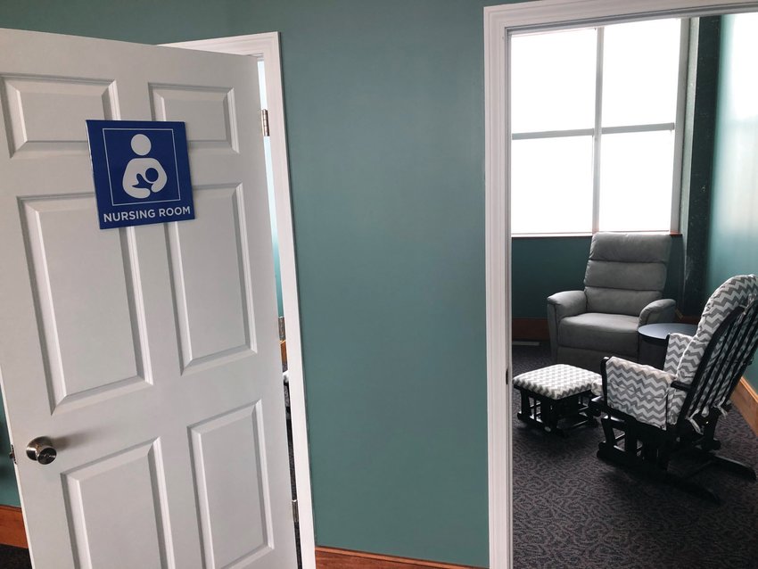 A HOMEY TOUCH: Rooms enabling mothers to nurse their children are now available to Green Airport passengers.