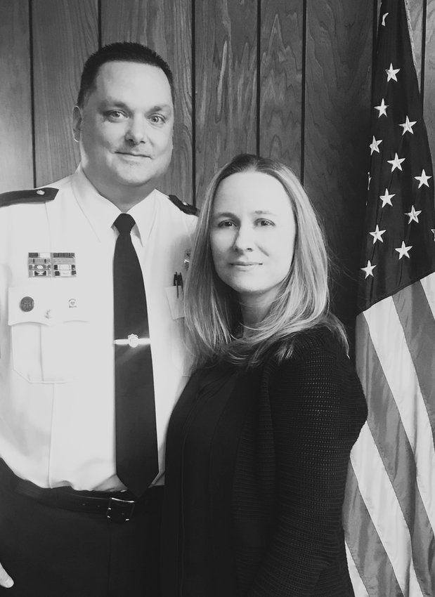 Warwick Police Chief Rick Rathbun and wife Jennifer Rathbun