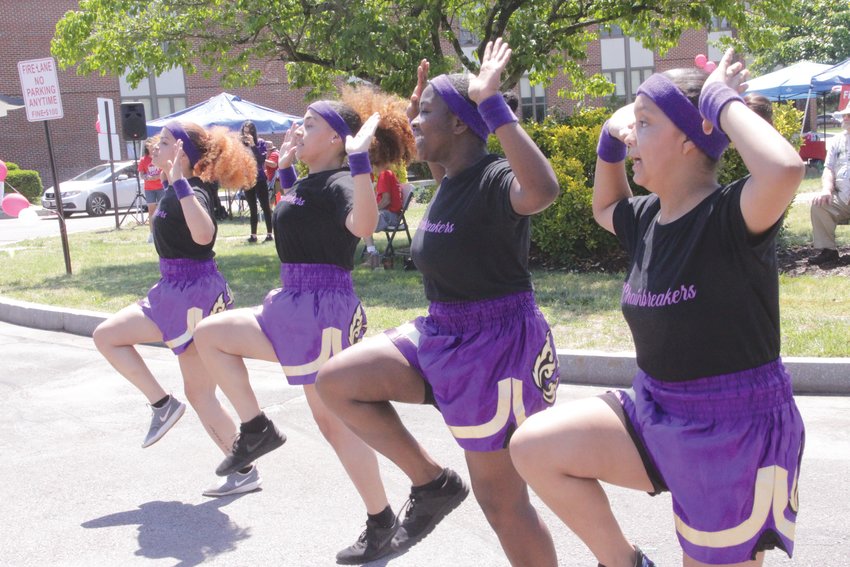 HIGH STEPPING: The Rhode Island Chain Breakers barely slowed down. To watch their performance and scenes from Hope Day, visit the Warwick Beacon website or Facebook page.