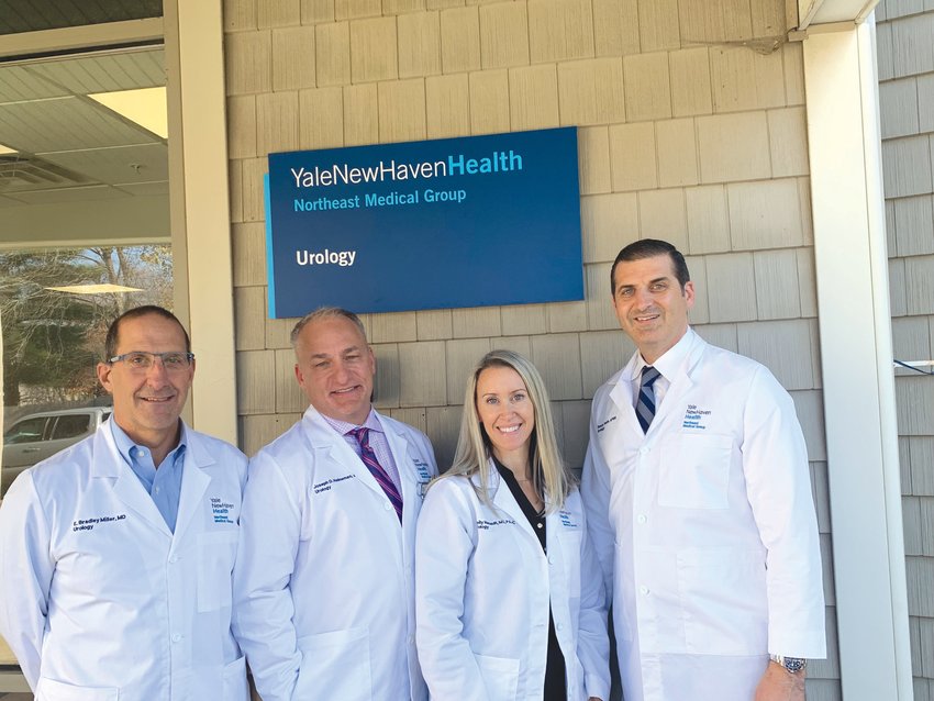 WELCOME TO WARWICK: Yale New Haven North East Medical Group opened an office in August located at 176&nbsp;Toll Gate Road, Warwick. Pictured left to right: Dr. Bradley Miller, Dr. Joseph Heineman, Physician Assistant Emily Henault, and Dr. Joseph Renzulli.