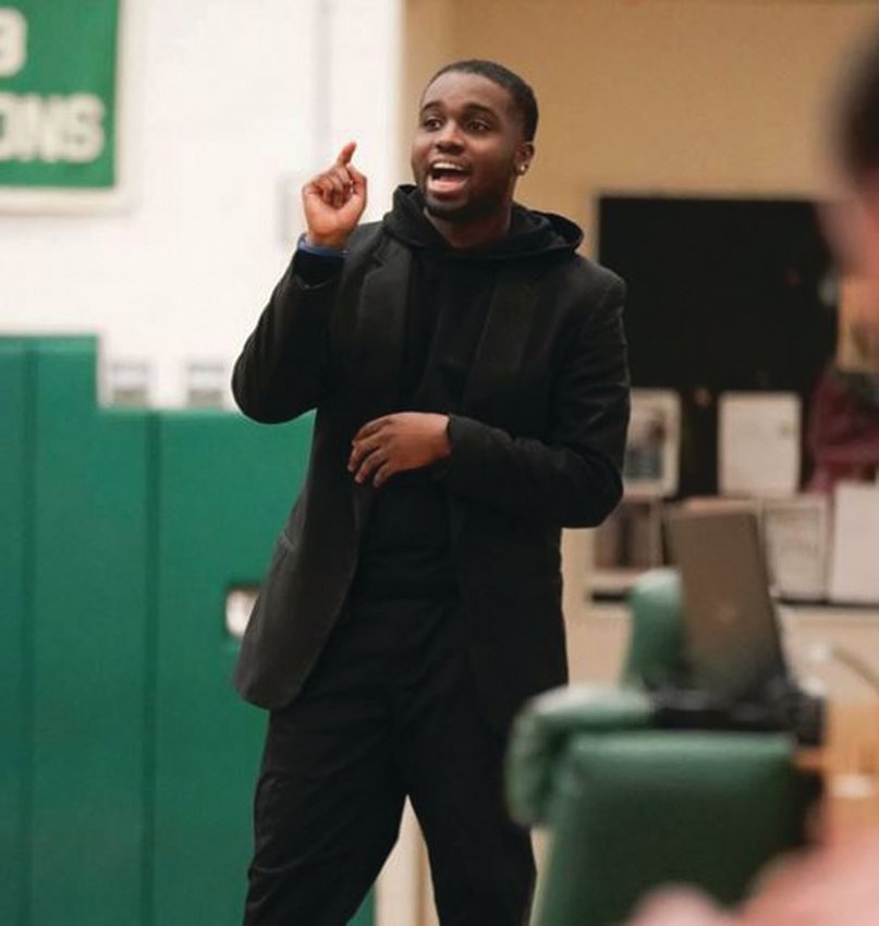 NEW COACH: Pictured at left is the new Johnston High School girls basketball coach Jhamal Diggs, who arrives after a successful stint at Cranston East where he was key in the Bolts&rsquo; turnaround. (Submitted photo)