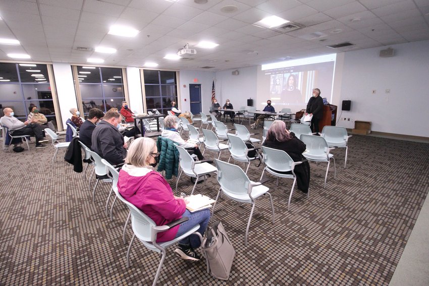 PUSHING OPEN SPACE: At the first of three forums, the Warwick Land Trust outlines plans for a $15 million open space bond issue.