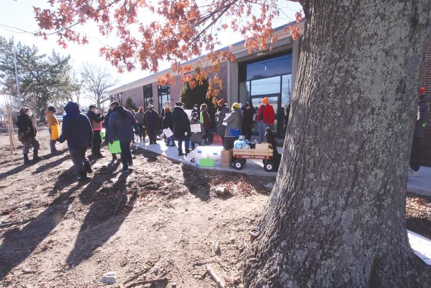 NEVER AGAIN: Never Again Action Rhode Island helped to organize a rally against a soon to be 21,000 square foot sub-office for Enforcement and Removal Operations (ERO) at 443 Jefferson Boulevard. The United States Immigration and Custom Enforcement will operate the office.