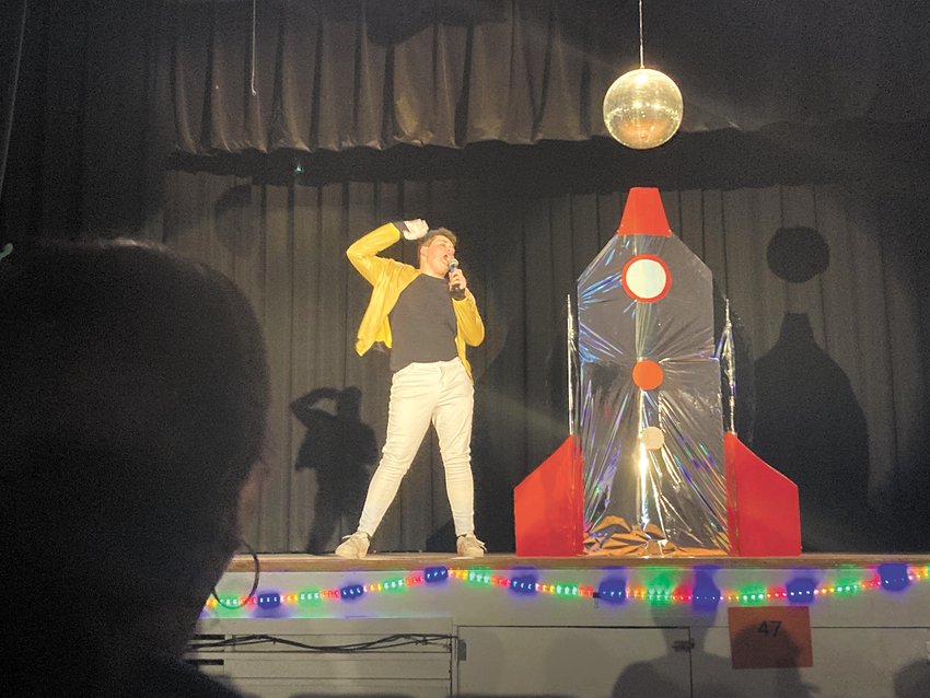 FINDING HIS INNER MICHAEL JACKSON: On Friday night at Park View Middle School&rsquo;s 28th annual TNT event, Samuel Genereux opened the show with Michael Jackson&rsquo;s &ldquo;Another Part of Me.&rdquo; (Herald photo)