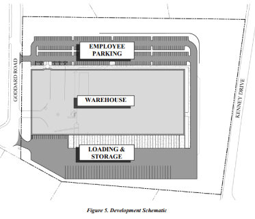 PROPOSED PROJECT: 20 Goddard LLC is proposing to build a warehouse at the site of the former correctional facility.