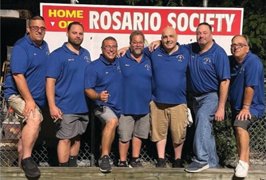 GOTCCI SOME BOCCI? From left to right, the 2022 Rosario Society Bocci Team: Joe Scichilone, John Almagno Jr., Jason Patrone, Richard Voccio, Chris Bessette, John Almagno and Louis Spremulli.