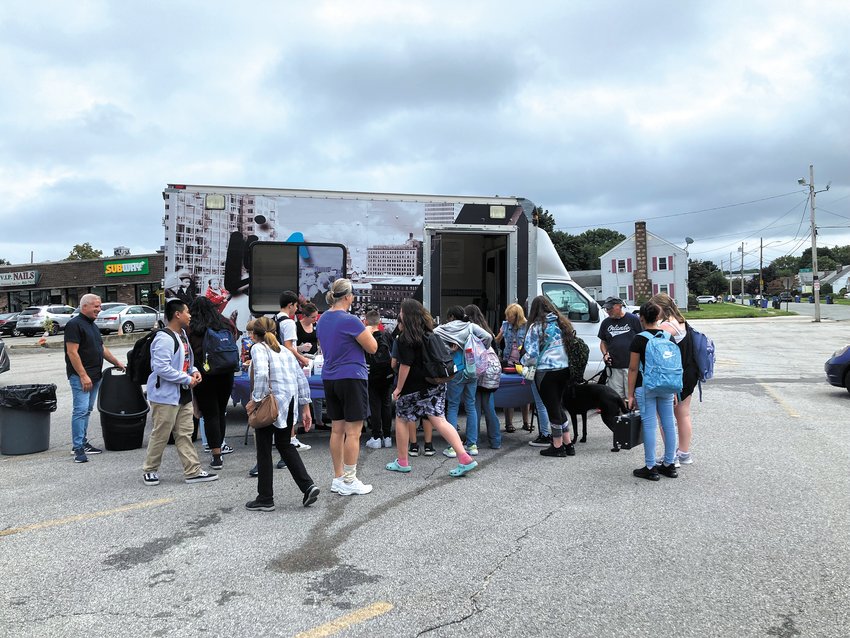 THEY KEEP COMING: Praise Tabernacle Church received 50 kids last week for free snacks and will usually see about 70 to 80 individuals. (Herald photo)