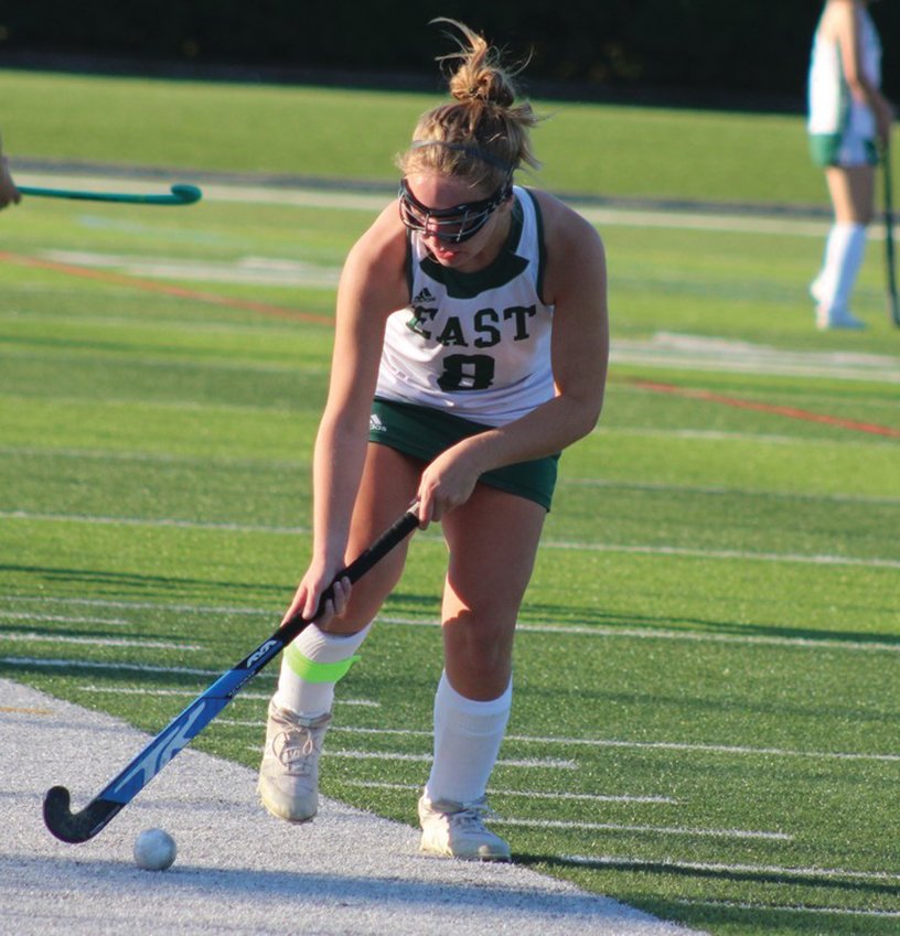 LEADING THE WAY: Cranston co-op senior captain Ella Johnsen. (Photo by Alex Sponseller)