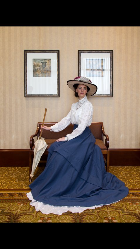 19TH CENTURY GARB: Maria Vazquez will speak about parasols and umbrellas at this year&rsquo;s annual Victorian Tea and Talk at Sprague Mansion on Oct. 16. (Submitted photo)