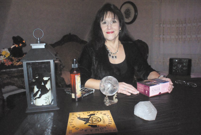 TAROT CARDS AND READINGS: Debb Brown, who&rsquo;s paranormal sensitive, provided tarot card and psychic readings. She runs When Things Go Bump in the Night.