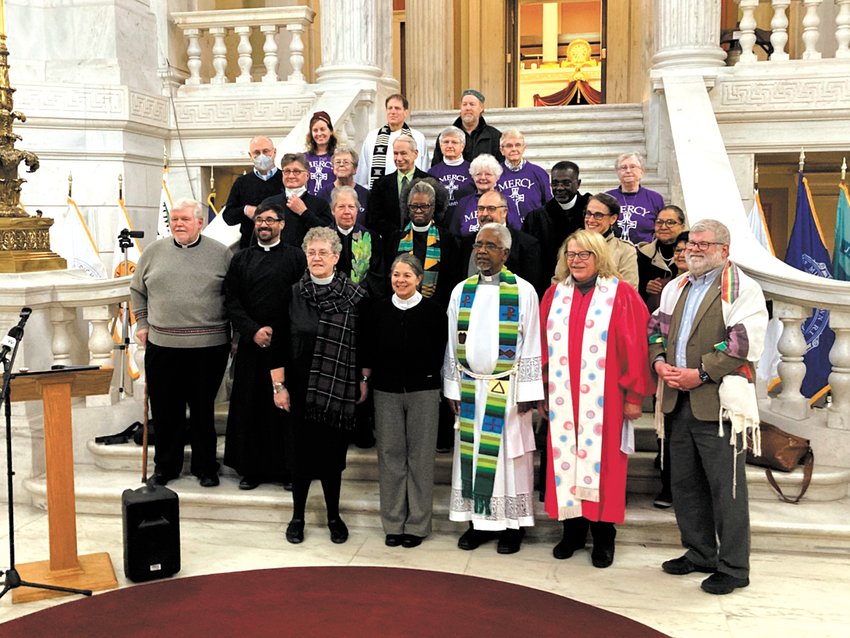 FROM THE FAITH COMMUNITY: Members of the faith community came together on Jan. 4 to pray for the state&rsquo;s representatives and elected officials and that, throughout the legislative year, they hear the voices of the individuals they serve.