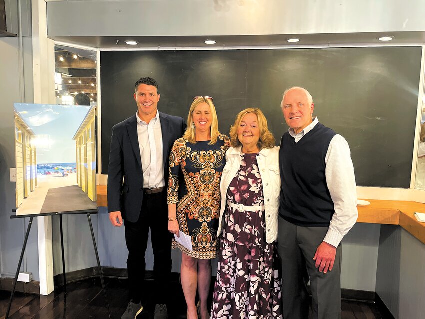 FAMILY RECOGNITION: Blackburn is honored with the &ldquo;Chris Emerson Award&rdquo; alongside Emerson&rsquo;s wife, Colleen, and daughter, Cailin, as well as Interfaith Director Christine King. (Submitted Photo)