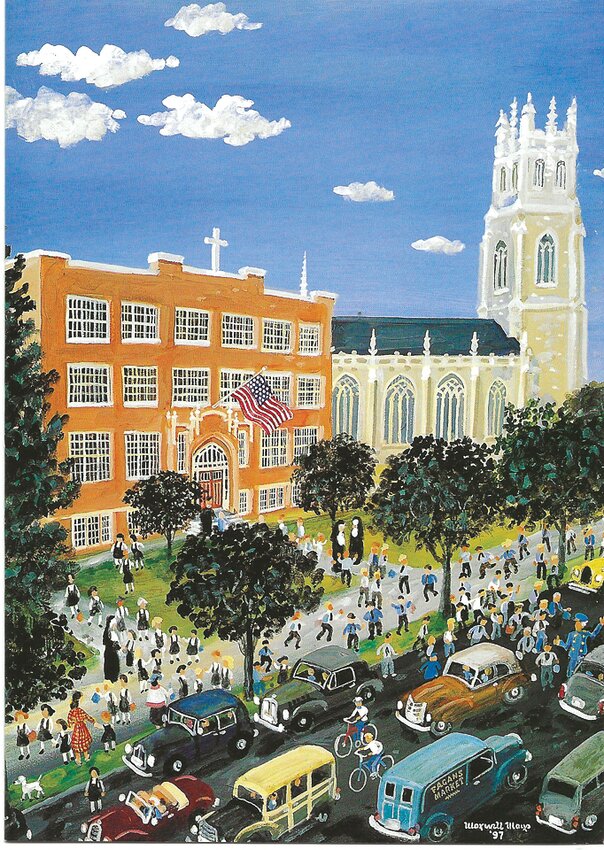 PAINTED HISTORY: Maxwell Mays painting of St. Paul&rsquo;s School painted in 1998 for its 75th Anniversary (Courtesy of St. Paul&rsquo;s School)