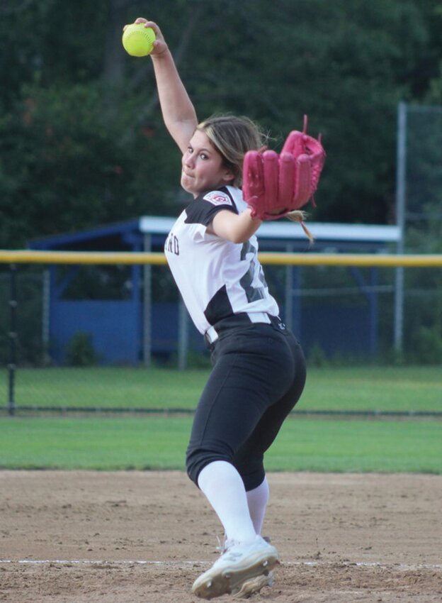 ATHLETE OF THE WEEK HALEY BOUDREAU:The Warwick Beacon&rsquo;s Athlete of the Week is Warwick North pitcher Haley Boudreau. Boudreau has been a force for the team in the regional bracket. With a trip to the World Series on the line, Boudreau pitched a perfect game on Monday afternoon to help the team advance in the tournament while also knocking in multiple runs at the plate. (Photos by Alex Sponseller)