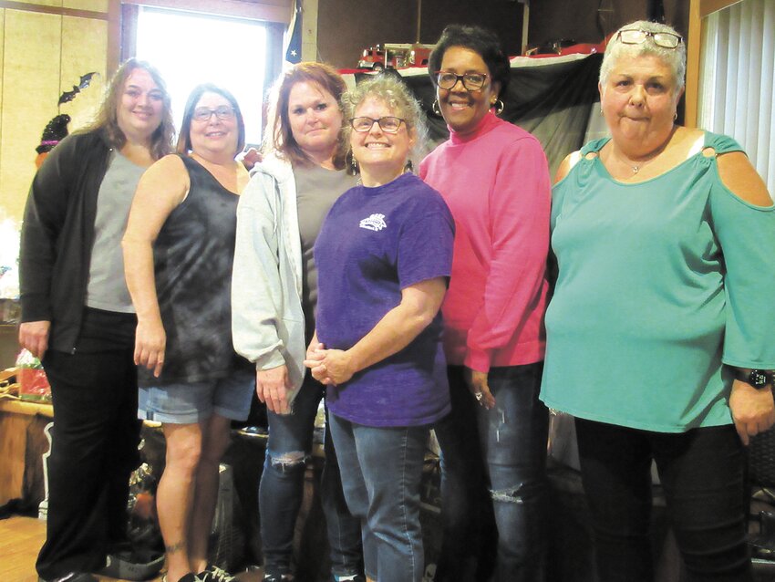 CHOPSTICKS CREW: Those members of the OBVF Women&rsquo;s Auxiliary who worked tirelessly that made the recent Chopsticks Auction into an overwhelming success are Rosa David, Pam Burnstein, Erin Cabral, Holly Swift, Robin Bellows and Robin Sweeney. Missing: Kristina Hazelwood. (Warwick Beacon photos by Pete Fontaine)