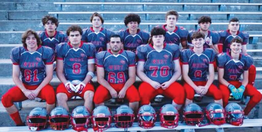 VETERAN LEADERS: The Cranston West football seniors. (Photo by Matt Saballa)