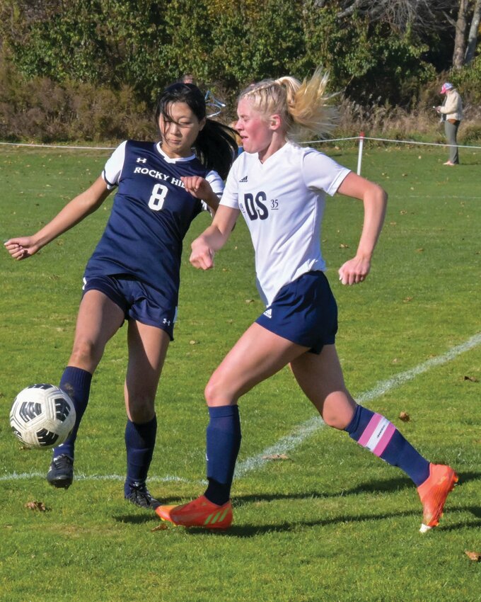 MAKING HISTORY: Rocky Hill senior and Warwick native Lauren Zheng during the team&rsquo;s SENE Championship victory. (Photos by Leo van Dijk/rhodyphoto.zenfolio.com)